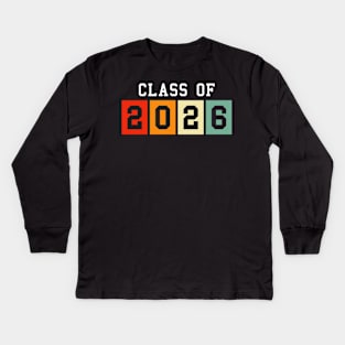 Class Of 2026 Graduation Seniors 2026 School Future Graduate Kids Long Sleeve T-Shirt